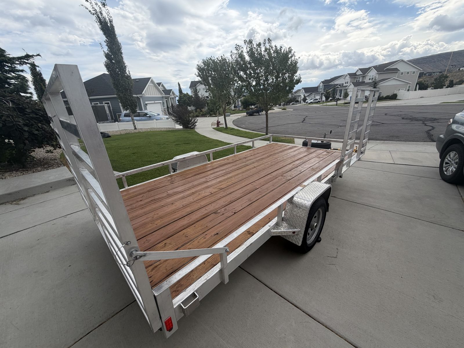 7x14 Aluminum ATV/UTV Trailer – Side & Rear Loading Ramps