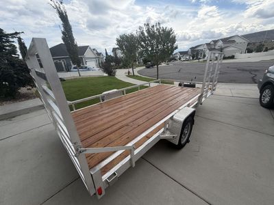 7x14 Aluminum ATV/UTV Trailer – Side & Rear Loading Ramps