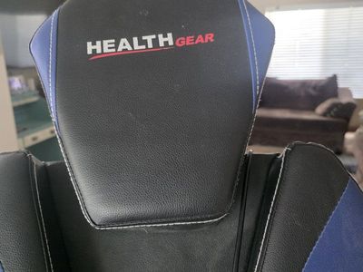 HEALTH GEAR Heat and Massage Inversion Table - Black/Blue