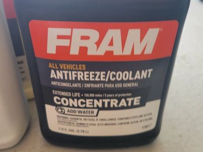 FRAM All Vehicles Antifreeze/Coolant Concentrate - 1 Gallon, Extended Life