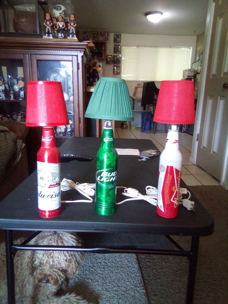 Budweiser and Bud light lamps