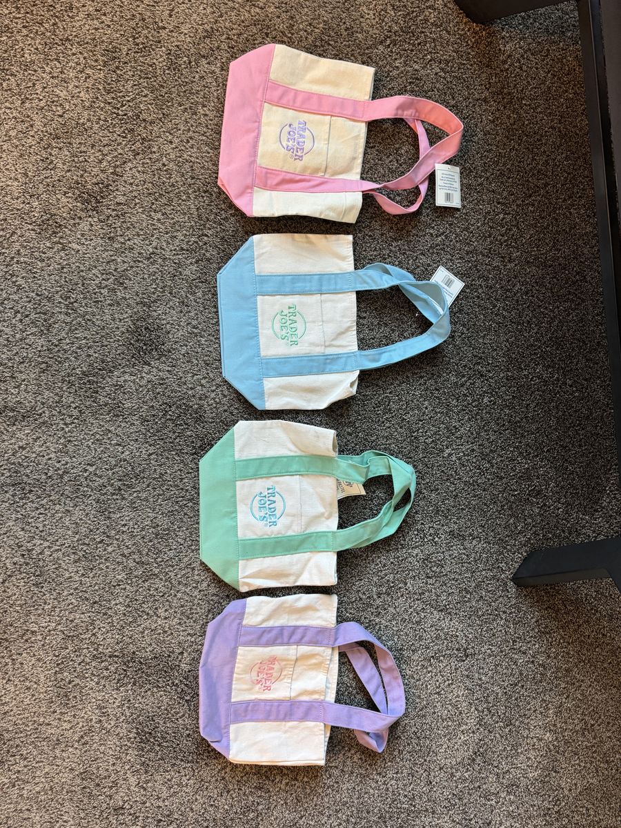 Trader Joe’s Spring Mini Canvas Tote Bag
