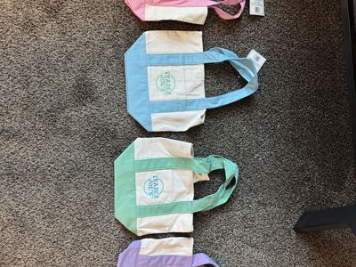 Trader Joe’s Spring Mini Canvas Tote Bag