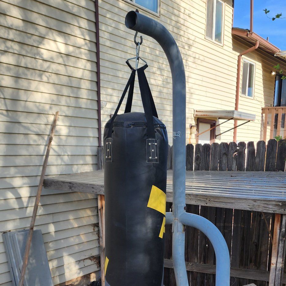 punching bag and stant