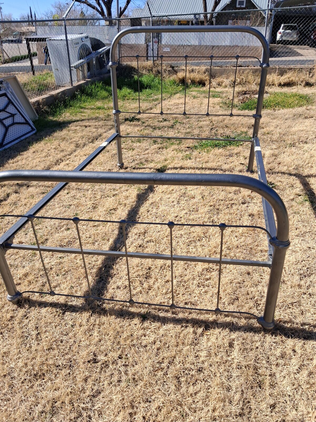 older style full size bed frame