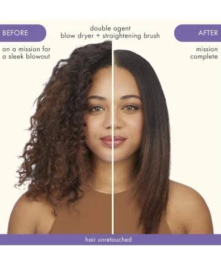 Amika Double Agent 2 in 1 Blow Dryer + Straightening Brush