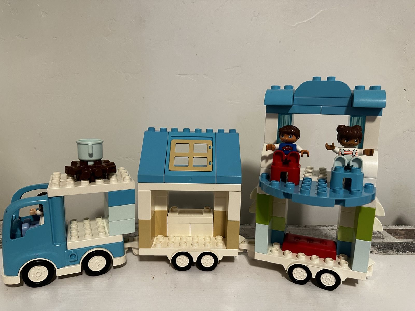 LEGO DUPLO Town Family Camping Van and Trailer Set with Figures