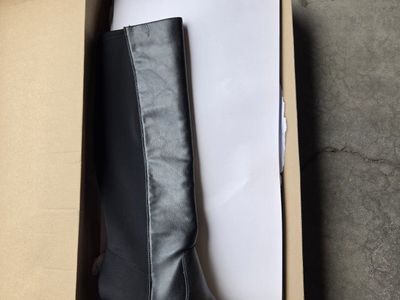 Mix No. 6 Women's Zenah Black Knee-High Block Heel Platform Boots Size 8.5M
