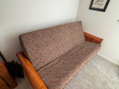 Futon Cherry Wood Frame Comfortable Mattress