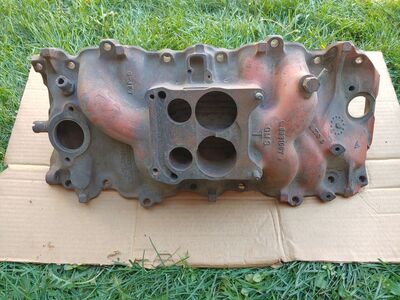 1968-1970 BBC Oval Port 396 427 Q-Jet Intake 3931067 CAMARO NOVA CHEVELLE