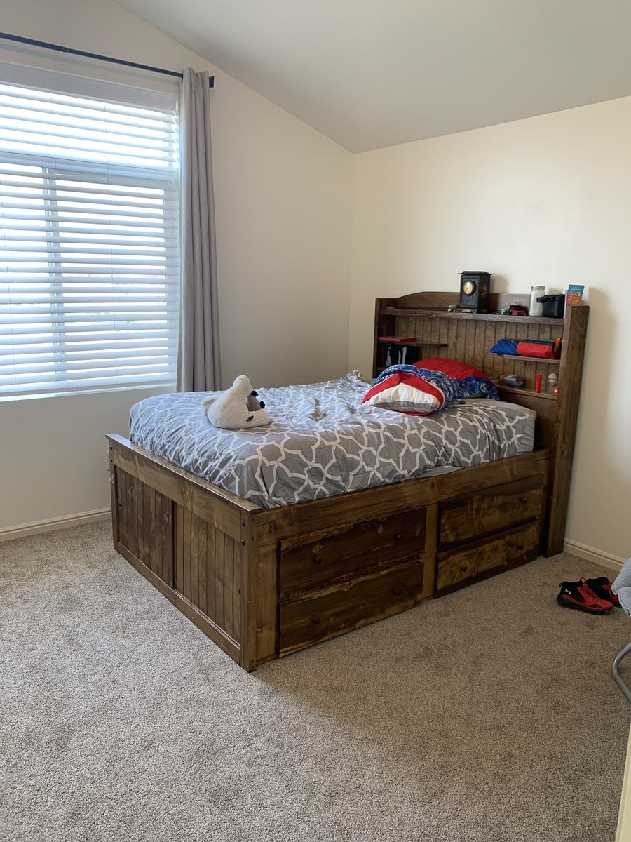 Full Size Captain’s bed frame