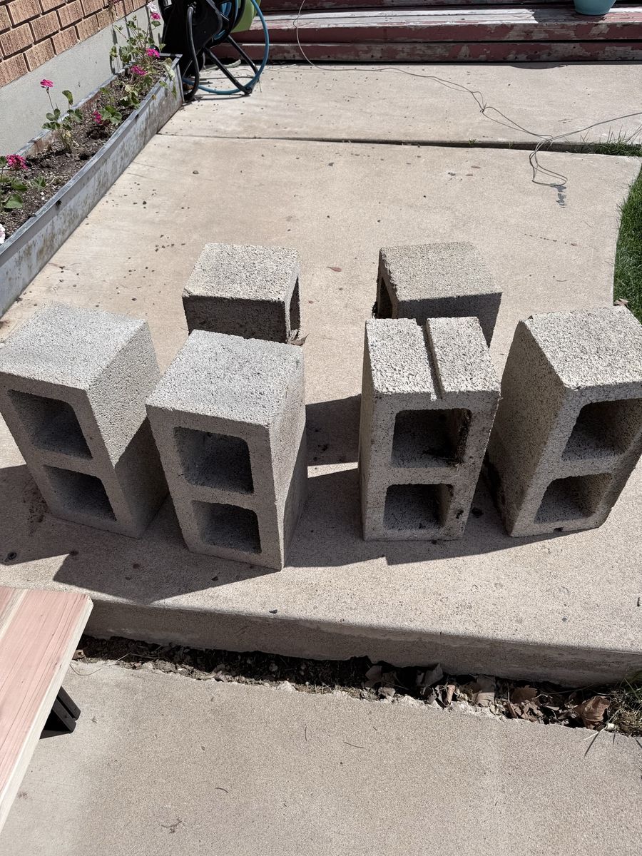 Cinder blocks