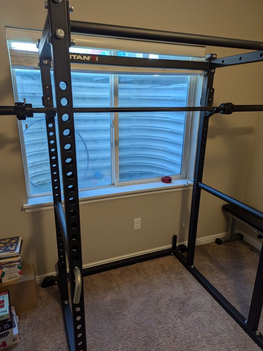 Power Lifting Rack and Weights