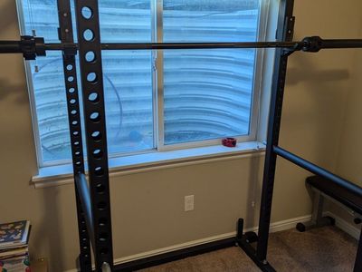 Power Lifting Rack and Weights