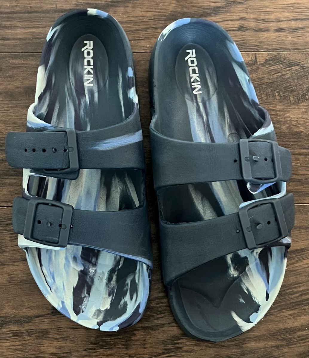 Blue sandals