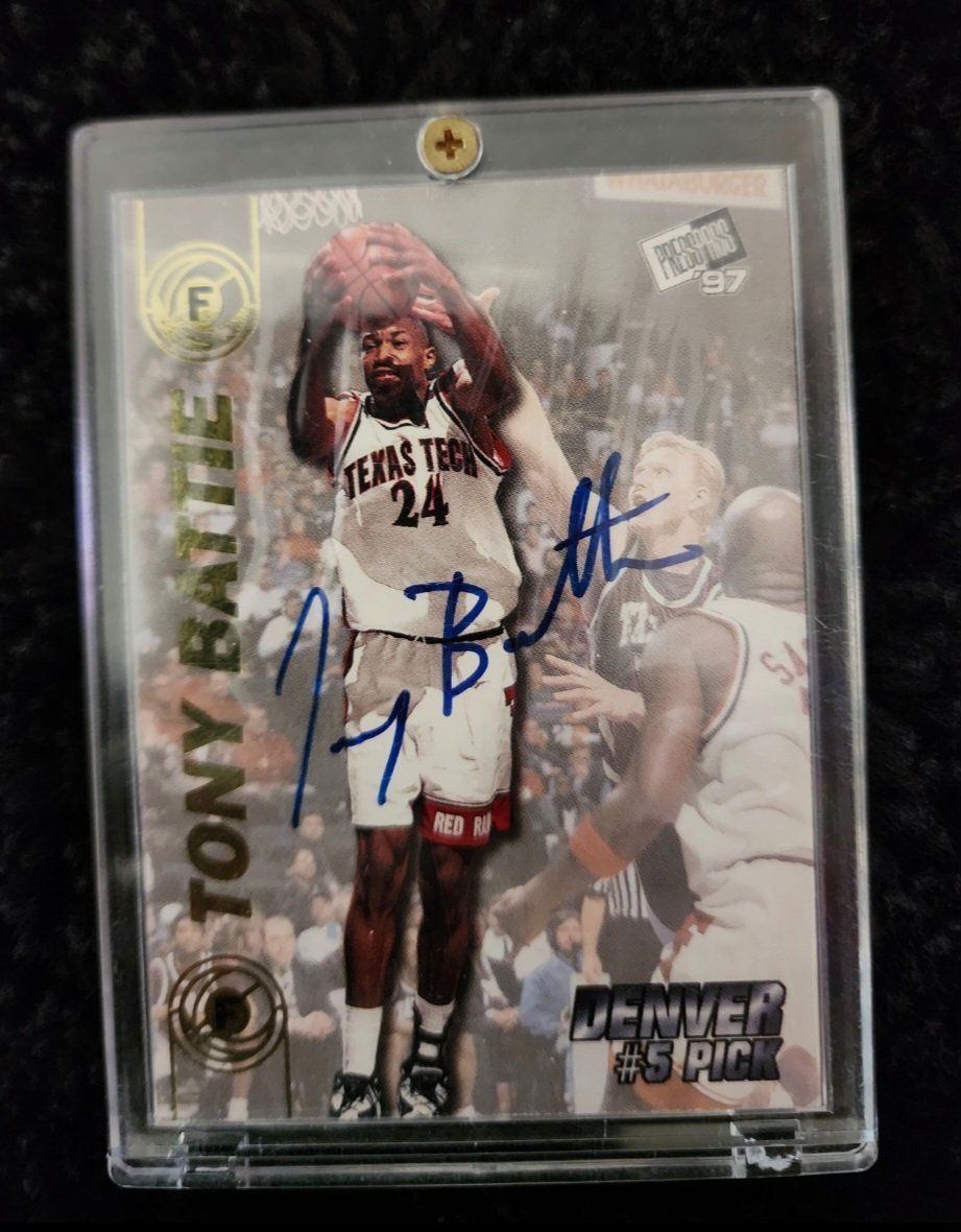 Tony Battie rookie Autograph 