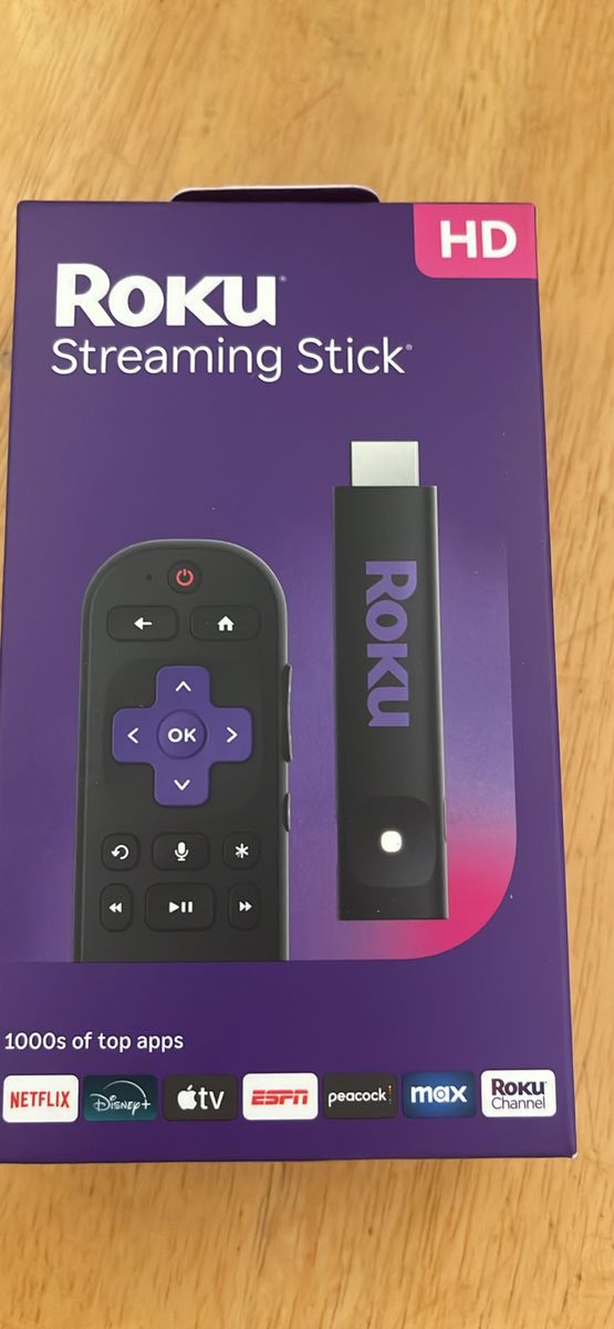 Roku Streaming Stick HD - Voice Remote w/ TV Controls - Thousands of Apps