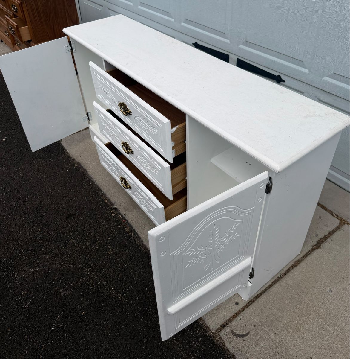 White dresser