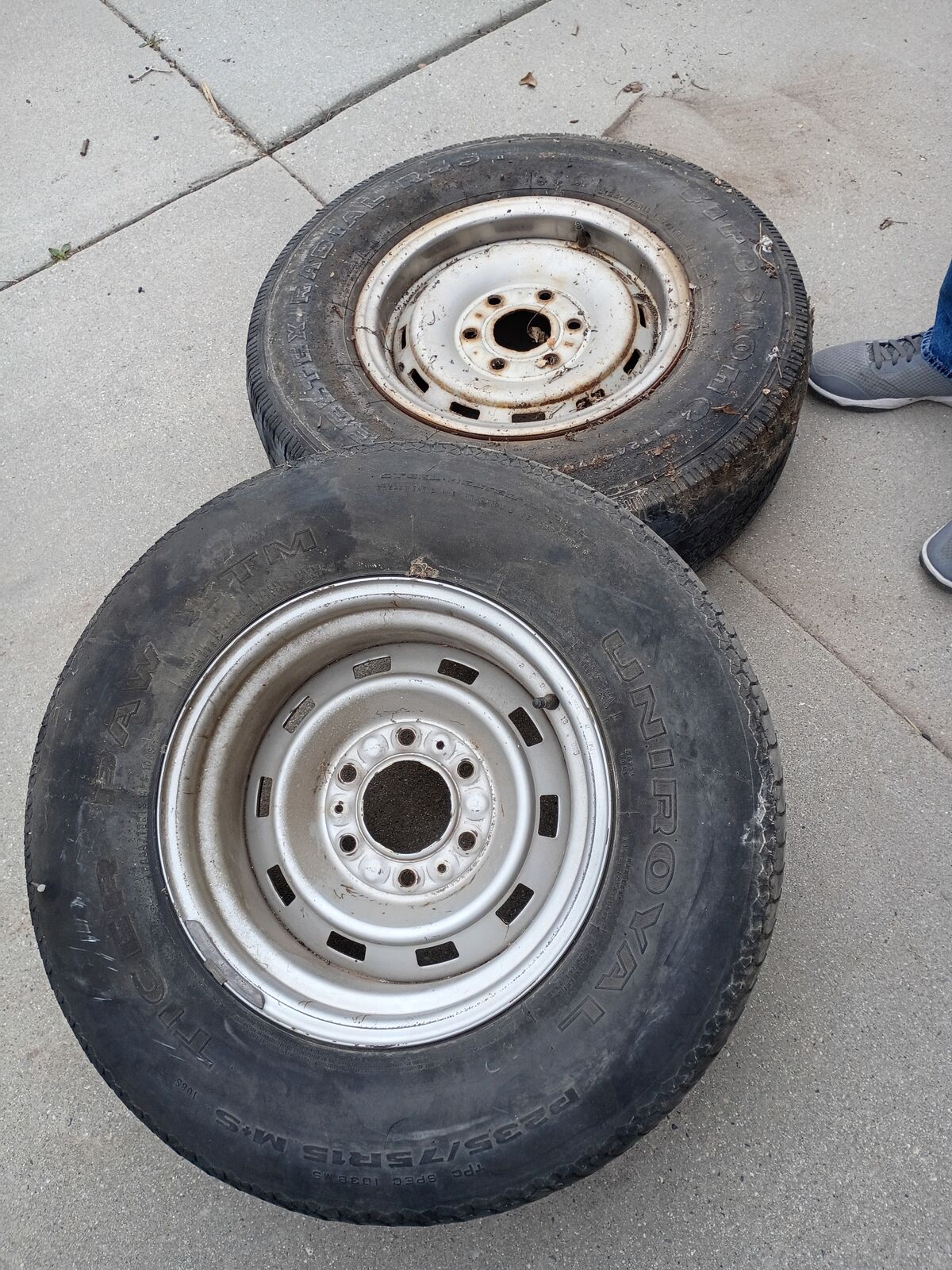 Free. Two different 6 lug rims.