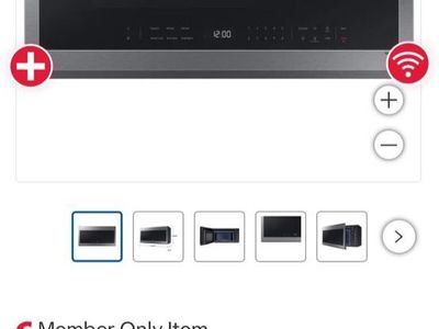 New Scratch and dent Samsung 2.1 cu. ft. Over-the-Range Microwave with Wi-Fi and SmartThings