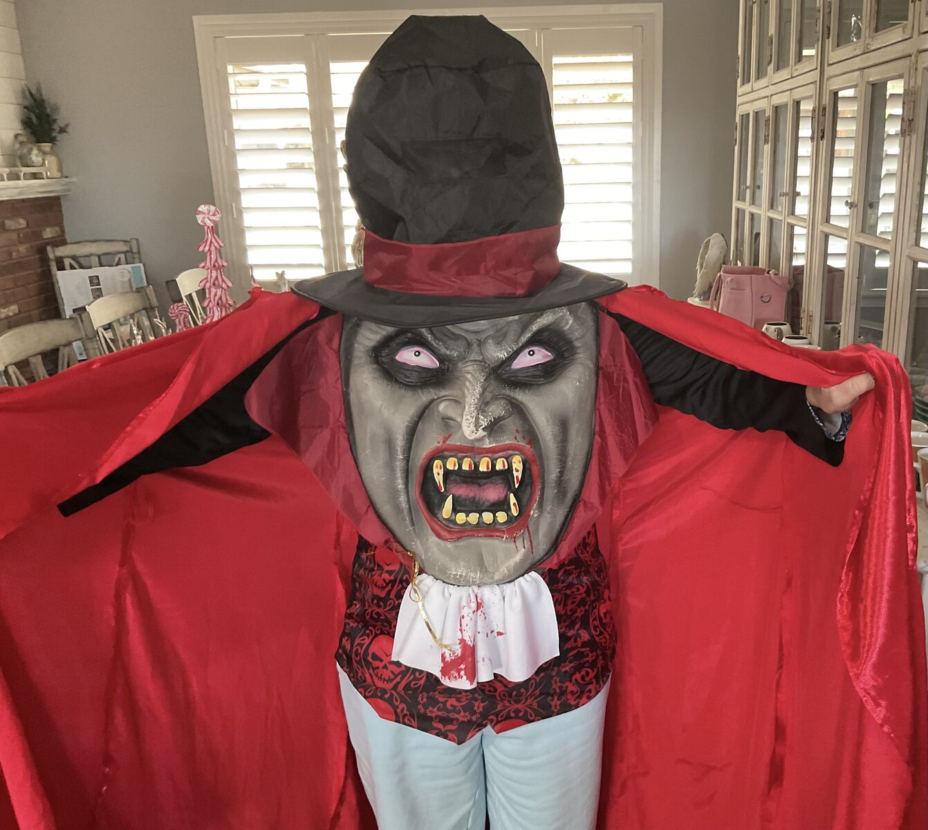 Vampire Mad Hatter Big Face Costume outfit