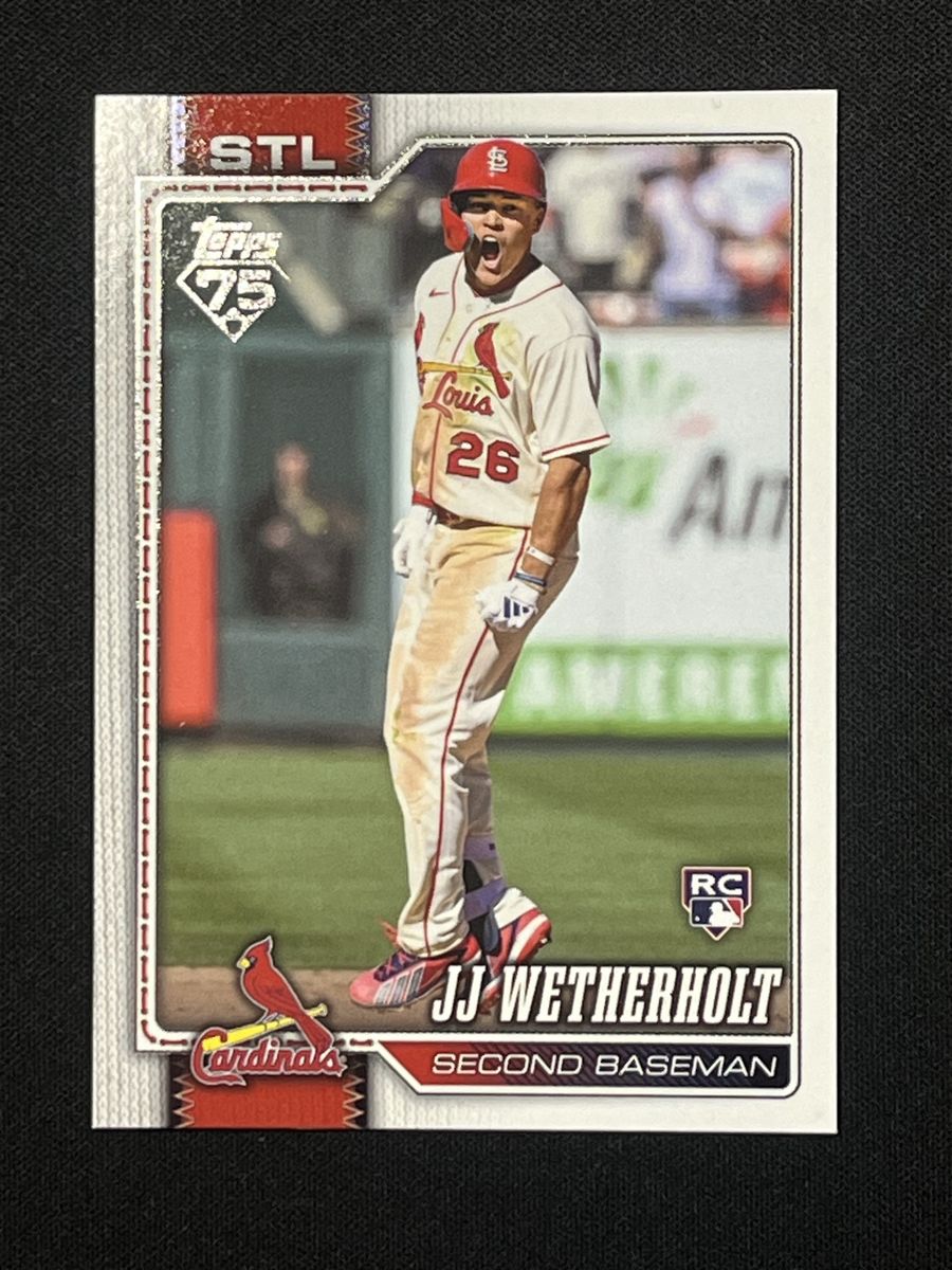 JJ Wetherholt Image Variation 2024 Topps Series 2 #698 Rookie Card St. Louis Cardinals Second Baseman