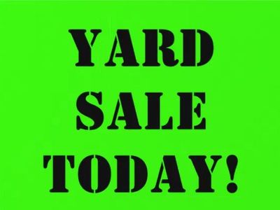 yard sale today 06-20-2026
till 2pm
lots of baby clothes
flatbed trailer
65 W 1160 N
Orem