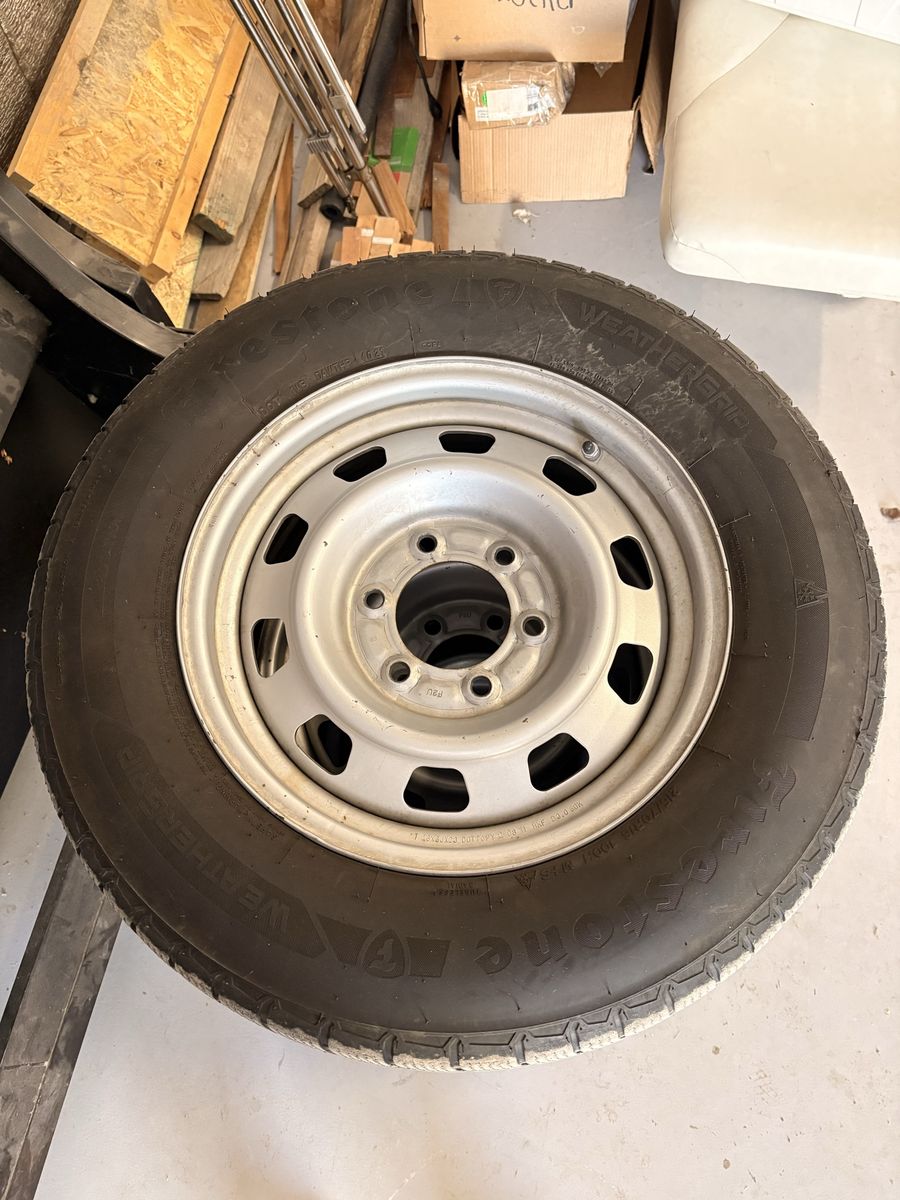 Set of 4 Firestone All-Season Tires on Steel Rims