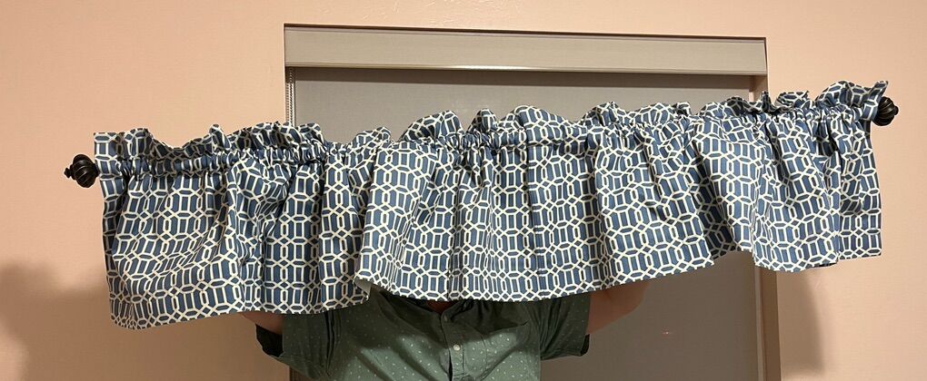 Handmade Blue Valance $20 OBO