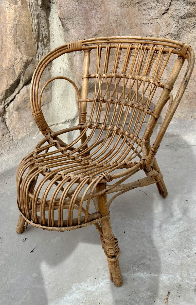 Vintage Child's Bentwood / Bamboo Chair 17" Tall $45 obo