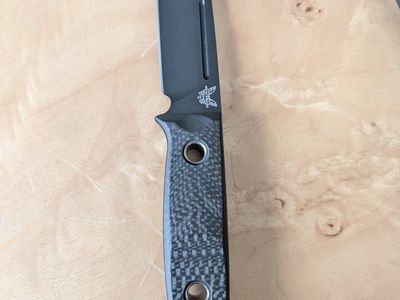 Benchmade 163BK Bushcrafter Fixed Blade Knife - Brand new!