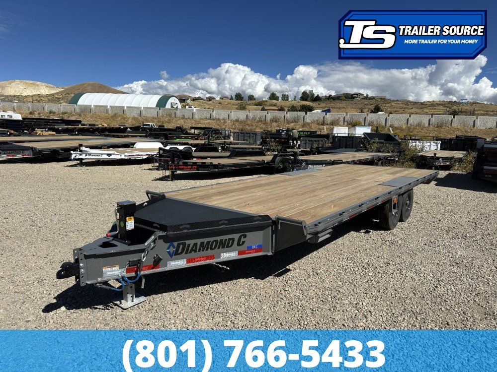 8.5x22 Diamond C DEC 207 Deckover Equipment Trailer -  15.5K GVWR -