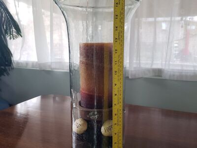 Centerpiece Candle Vase Joy Love Happiness Large