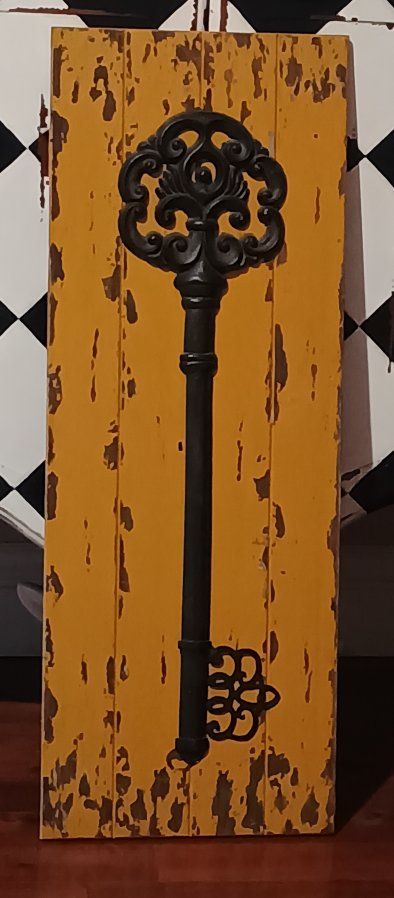 Rustic Rod Iron Key Wall Decor