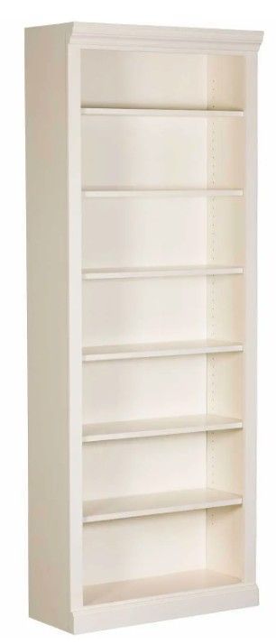 84 inch Tall White Bookcases - 2 available