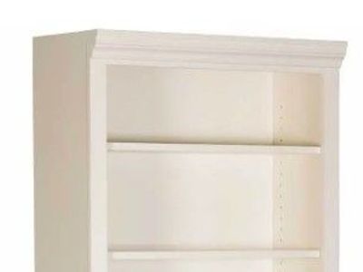 84 inch Tall White Bookcases - 2 available