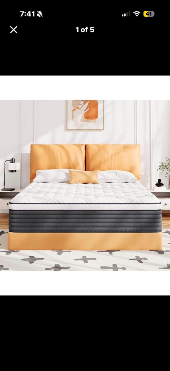 COOLMI 12-Inch Queen Hybrid Mattress Brand New in Box