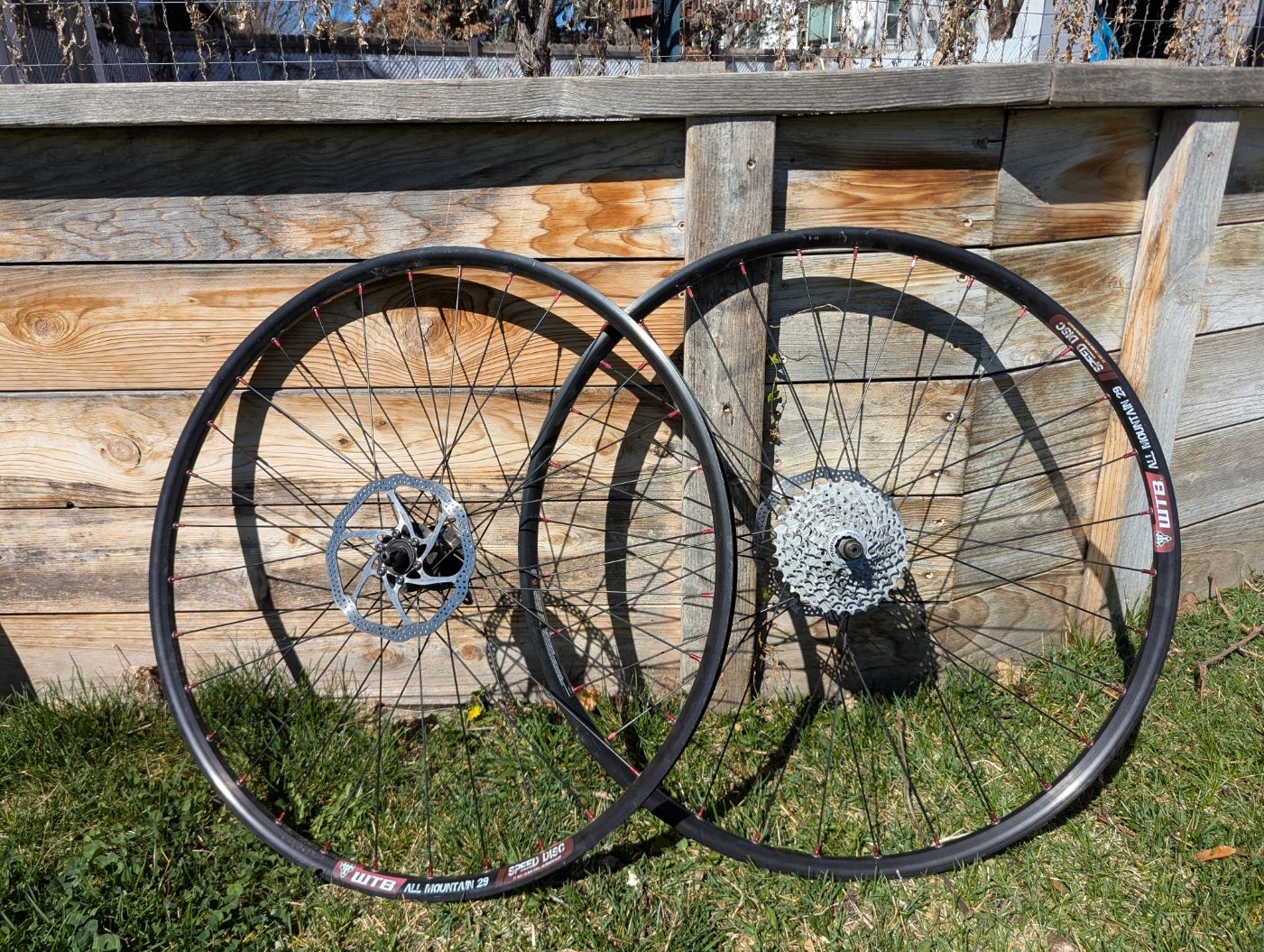 WTB All Mountain 29″ Disc Wheelset + 9‑Speed SRAM Cassette