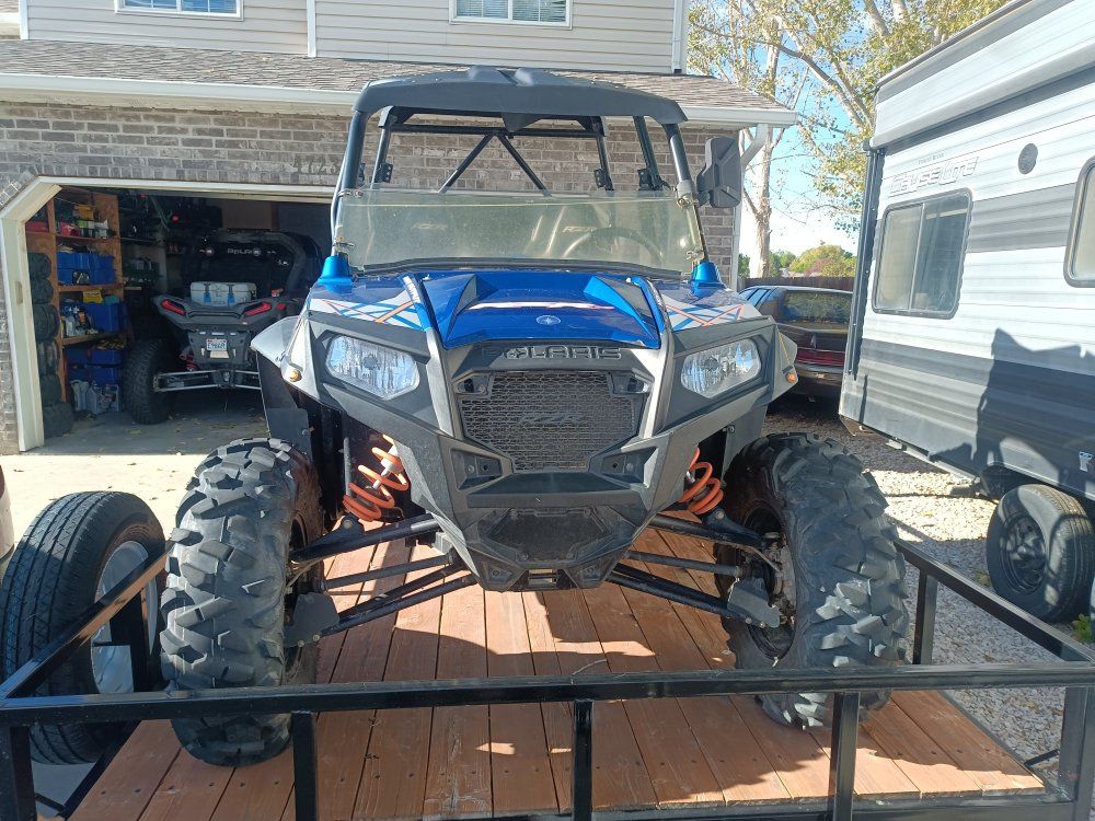 Polaris RZR 4 Side-by-Side UTV Blue and Orange Off-Road | UTVs Used ...