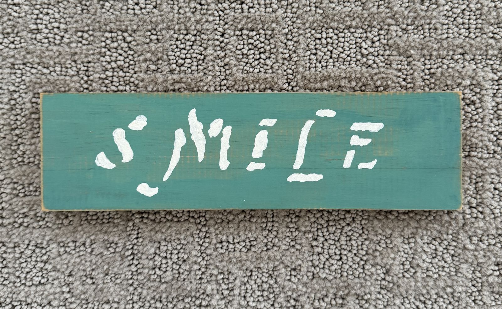 SMILE Wooden Plaque Art Décor