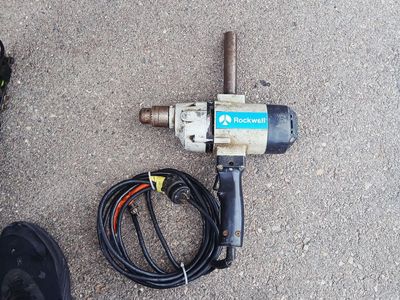 Rockwell Model 635 1/2 Inch Reversible Drill - Vintage AC/DC 600 RPM Power Tool