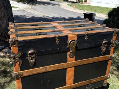 Stunning Antique Steamer Trunk