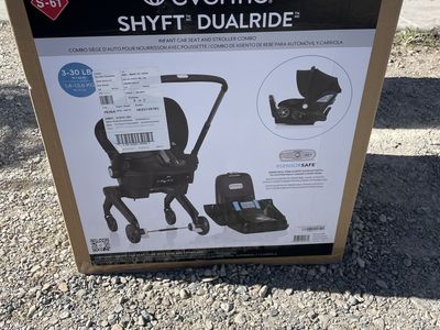 New Evenflo Shyft DualRide Infant Car Seat and Stroller Combo, Beaufort.