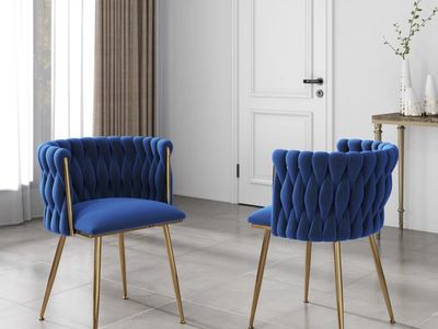 Velvet Woven Dining Chair set of 2