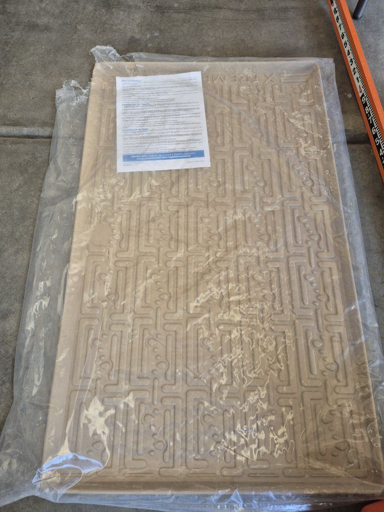 22.5"x 37" under cabinet tray. Designed for lower cabinet storage to prevent spills from leaking. it has many other uses.