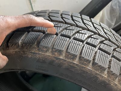 Set of 4: 17in. Blizzak snow tires