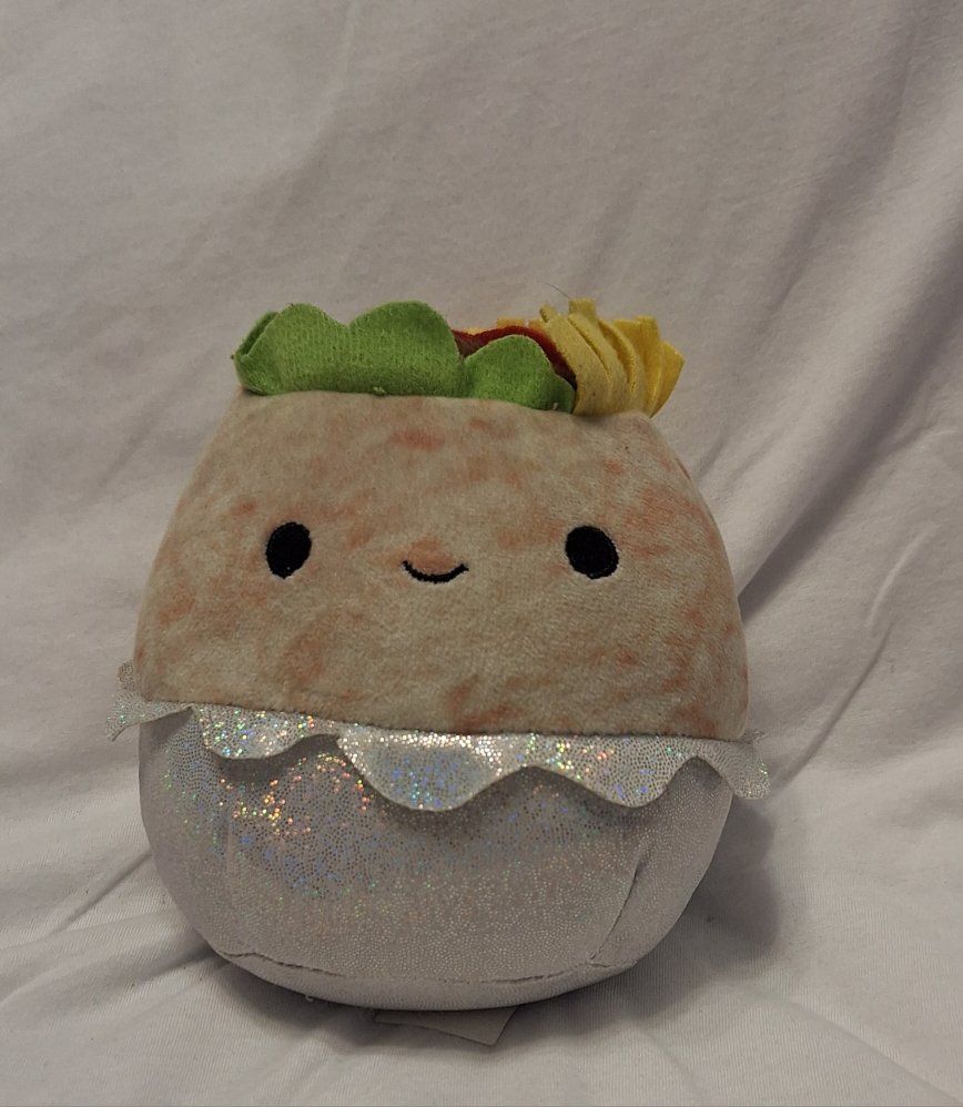 Squishmallows Burrito Taco Food Plush Stuffed Animal Toy