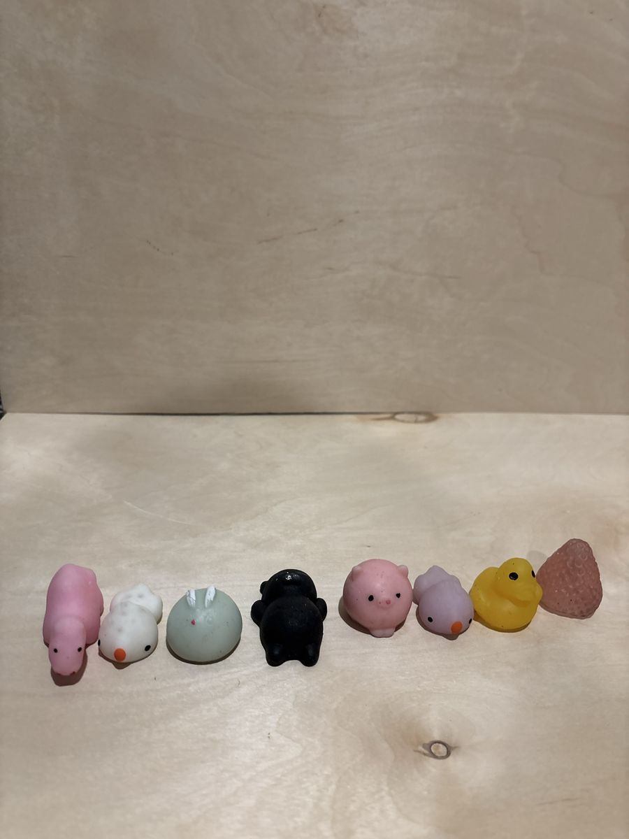 Mochi Squishy Animal Toys Assortment - 7 Stress Relief Fidget Toys