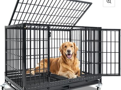 47" Indestructible Dog Crate for XL/XXL Dogs 471D01
