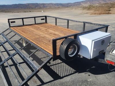 1998 7x12 Utility Trailer w/ Side Ramp